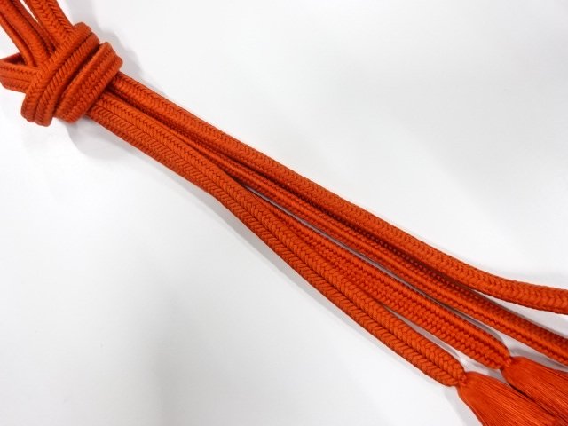 JAPANESE KIMONO / INTANGIBLE CULTURAL PROPERTY HAND-TIED OBIJIME MADE 